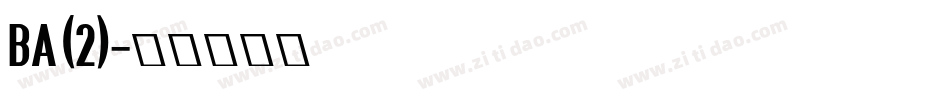 BA (2)字体转换